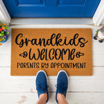 doormat, doormats, funny doormat, funny doormats, welcome mat, door mat, housewarming gift, grandma gift, grandkids welcome, grandparents gift, Grandparents Gifts, Doormat for Grandma, grandparent doormat