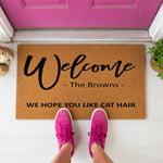 doormat, doormats, funny doormat, funny doormats, welcome mat, door mat, Housewarming Gift, cat lover gift, new home gift, cat mom gift, Cat owner gift, personalized doormat, pet lover gift