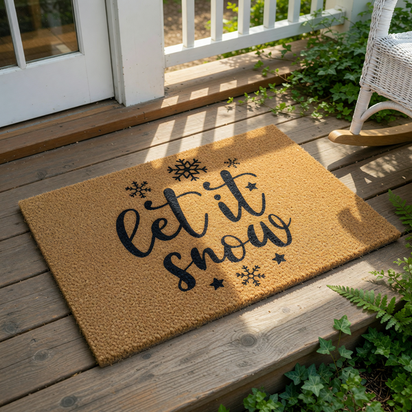 doormat, doormats, funny doormat, funny doormats, welcome mat, door mat, Christmas Doormat, winter doormat, Holiday Doormat, Let It Snow Doormat, Snowflake Doormat, Winter Door Mat, Christmas Welcome