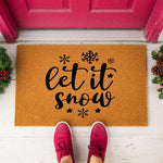 doormat, doormats, funny doormat, funny doormats, welcome mat, door mat, Christmas Doormat, winter doormat, Holiday Doormat, Let It Snow Doormat, Snowflake Doormat, Winter Door Mat, Christmas Welcome