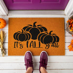 doormat, doormats, funny doormat, funny doormats, welcome mat, door mat, pumpkin doormat, fall doormat, autumn doormat, fall welcome mat, fall pumpkin doormat, fall door mat, seasonal doormat