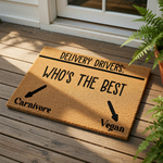 doormat, doormats, funny doormat, funny doormats, welcome mat, door mat, housewarming gift, new home gift, Funny Welcome Mat, delivery driver mat, Funny Gift, delivery driver, gag gift