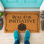 doormat, doormats, funny doormat, funny doormats, welcome mat, door mat, housewarming gift, Dungeons and Dragons, DND Gift, dnd doormat, roll for initiative, DND Mat, DND Door Mat