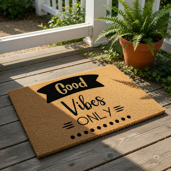 doormat, doormats, funny doormat, funny doormats, welcome mat, door mat, housewarming gift, front door mat, new home gift, coir doormat, entryway rug, good vibes doormat, custom doormat