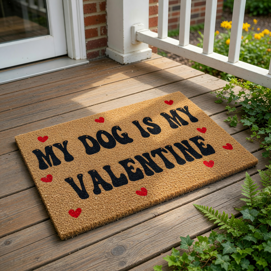 doormat, doormats, funny doormat, funny doormats, welcome mat, door mat, Dog Lover Gift, pet lover gift, Dog Mom, dog mom gift, Gift for Dog Mom, Valentine Doormat, dog lover doormat