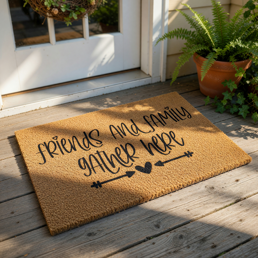 doormat, doormats, funny doormat, funny doormats, welcome mat, door mat, housewarming gift, custom doormat, new home gift, closing gift, gather here mat, Personalized Doormat, Family Doormat