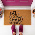 doormat, doormats, funny doormat, funny doormats, welcome mat, door mat, craft room decor, front door mat, gift for crafter, entryway mat, crafting gift, Housewarming Gift, creative gift