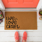 doormat, doormats, funny doormat, funny doormats, welcome mat, door mat, craft room decor, gift for crafter, Housewarming Gift, creative gift, welcome doormat, New Home Gift, Crafter Gift