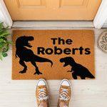 doormat, doormats, funny doormat, funny doormats, welcome mat, door mat, new home gift, housewarming gift, custom doormat, personalized doormat, wedding gift, dinosaur gift, anniversary gift