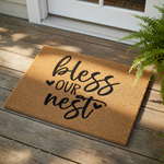 doormat, doormats, funny doormat, funny doormats, welcome mat, door mat, Housewarming Gift, Front Door Mat, Bless Our Nest, coir doormat, housewarming mat, door rug, wedding gift