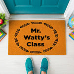 doormat, doormats, funny doormat, funny doormats, welcome mat, door mat, teacher doormat, Teacher Gift, Teacher Appreciation, back to school, Classroom Doormat, personalized doormat, Back to School Gift