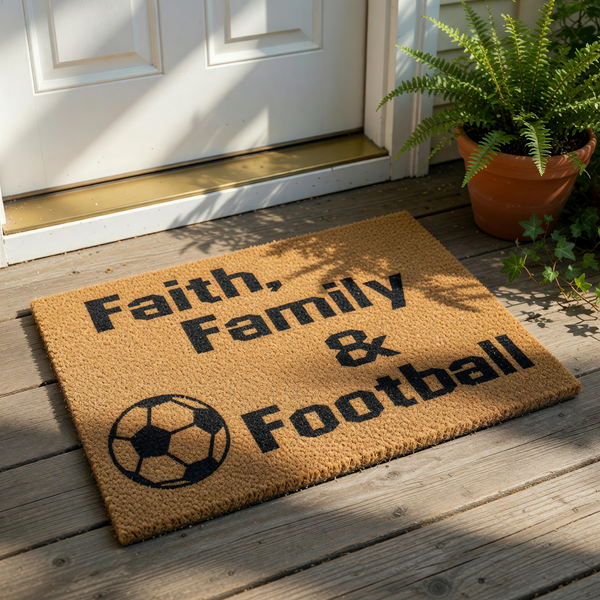 doormat, doormats, funny doormat, funny doormats, welcome mat, door mat, Football Doormat, Housewarming Gift, Football Lover Gift, Football Gift, Welcome Doormat, Sports Doormat, Football Welcome Mat