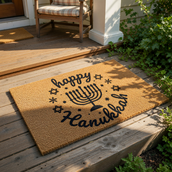 doormat, doormats, funny doormat, funny doormats, welcome mat, door mat, hanukkah gifts, Hanukkah Doormat, holiday gift, Hanukkah Decor, Jewish Doormat, hanukkah gift, Hanukkah Door Mat