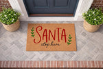 doormat, doormats, funny doormat, funny doormats, welcome mat, door mat, christmas doormat, santa stop here, santa doormat, holiday doormat, christmas gift, coir doormat, Xmas Doormat