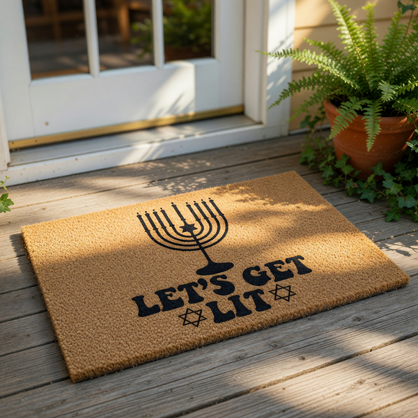 doormat, doormats, funny doormat, funny doormats, welcome mat, door mat, Hanukkah Decorations, funny welcome mat, hanukkah gifts, holiday gift, hanukkah gift, holiday doormat, Hanukkah home decor