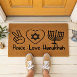doormat, doormats, funny doormat, funny doormats, welcome mat, door mat, Hanukkah Decorations, hanukkah gifts, Hanukkah Doormat, Happy Hanukkah, holiday gift, Hanukkah Decor, holiday doormat