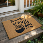 doormat, doormats, funny doormat, funny doormats, welcome mat, door mat, housewarming gift, coffee lover gift, front door mat, funny welcome mat, coffee doormat, new home gift, funny door mat