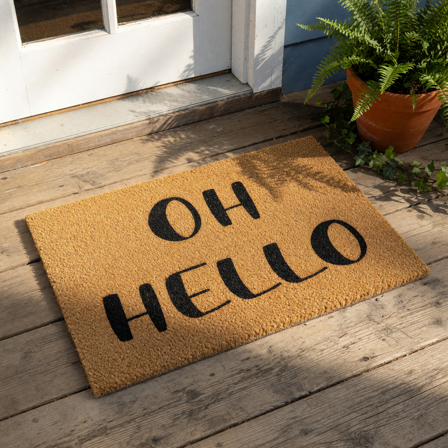 doormat, doormats, funny doormat, funny doormats, welcome mat, door mat, housewarming gift, oh hello doormat, hello doormat, front door mat, new home gift, front porch decor, Coir Doormat