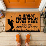doormat, doormats, funny doormat, funny doormats, welcome mat, door mat, Fisherman Gift, fishing doormat, housewarming gift, Fishing Gift, Fathers day gift, Gift For Dad, fishing lover gift