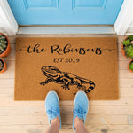 doormat, doormats, funny doormat, funny doormats, welcome mat, door mat, housewarming gift, personalized doormat, bearded dragon mat, closing gift, birthday gift, wedding gift, wedding gifts