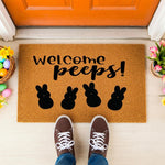 doormat, doormats, funny doormat, funny doormats, welcome mat, door mat, easter doormat, easter bunny doormat, Spring Doormat, Bunny Doormat, EASTER WELCOME MAT, coir doormat, Easter Home Decor