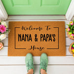 doormat, doormats, funny doormat, funny doormats, welcome mat, door mat, Personalized Doormat, custom doormat, Grandparents Gift, Housewarming Gift, grandparent gift, personalized mat, custom welcome mat