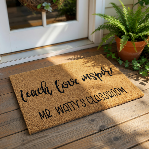 doormat, doormats, funny doormat, funny doormats, welcome mat, door mat, teacher doormat, Teacher Gift, Teacher Appreciation, back to school, Classroom Doormat, personalized doormat, Back to School Gift