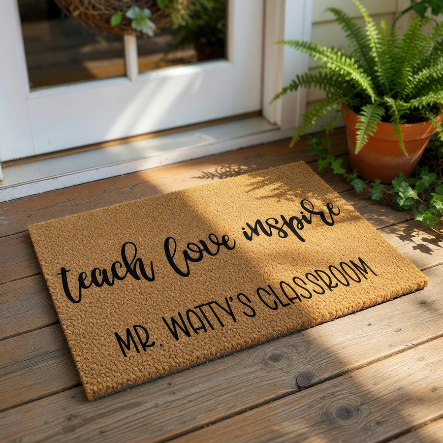 doormat, doormats, funny doormat, funny doormats, welcome mat, door mat, teacher doormat, Teacher Gift, Teacher Appreciation, back to school, Classroom Doormat, personalized doormat, Back to School Gift