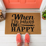 doormat, doormats, funny doormat, funny doormats, welcome mat, door mat, welcome door mat, front door mat, baking lover gift, housewarming mat, baking theme mat, dessert doormat, porch welcome mat