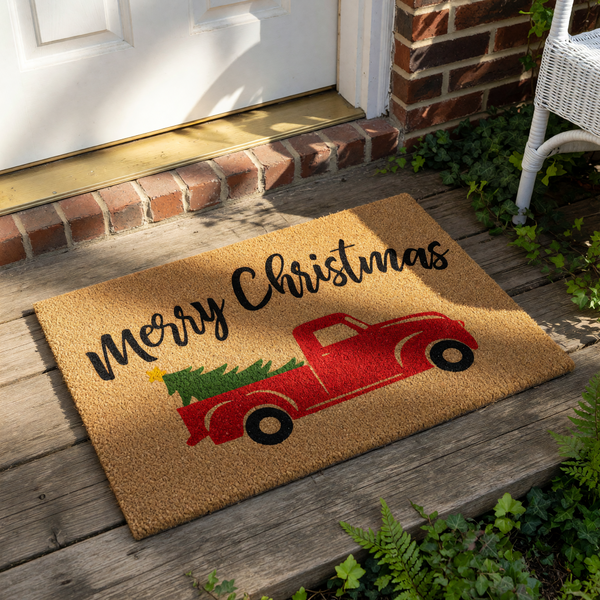 doormat, doormats, funny doormat, funny doormats, welcome mat, door mat, christmas doormat, Christmas Truck, holiday doormat, merry christmas, Christmas Gift, holiday gift, Christmas Door Mat