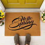 doormat, doormats, funny doormat, funny doormats, welcome mat, door mat, spring doormat, Housewarming Gift, front door mat, hello spring, Spring Welcome Mat, Hello Spring Doormat, Welcome Doormat