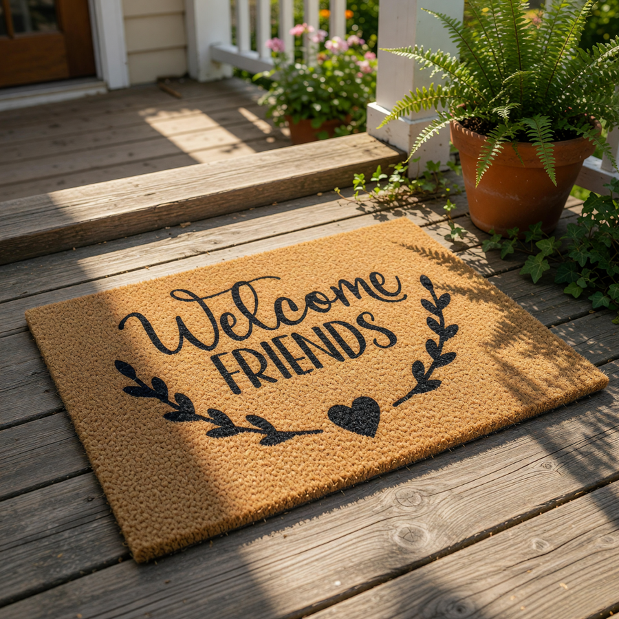 doormat, doormats, funny doormat, funny doormats, welcome mat, door mat, housewarming gift, front door mat, Friends Doormat, new home gift, welcome doormat, coir doormat, gift for friends