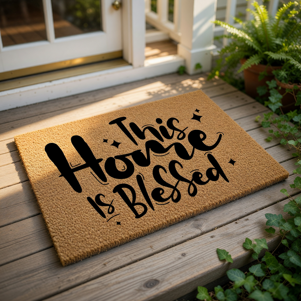 doormat, doormats, funny doormat, funny doormats, welcome mat, door mat, Housewarming Gift, Blessed Doormat, New Home Gift, christian doormat, Welcome Doormat, Closing Gift, religious gift