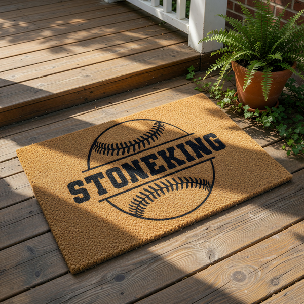 doormat, doormats, funny doormat, funny doormats, welcome mat, door mat, baseball doormat, Personalized Doormat, housewarming gift, Custom Doormat, baseball gift, custom welcome mat, baseball welcome mat