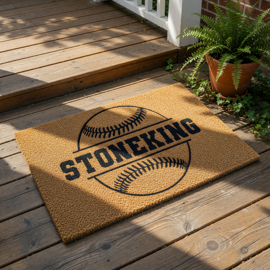 doormat, doormats, funny doormat, funny doormats, welcome mat, door mat, baseball doormat, Personalized Doormat, housewarming gift, Custom Doormat, baseball gift, custom welcome mat, baseball welcome mat