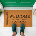 doormat, doormats, funny doormat, funny doormats, welcome mat, door mat, chiropractor gift, welcome doormat, housewarming gift, funny welcome mat, funny gift, chiropractic grad, dad gifts for him