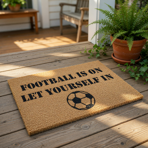 doormat, doormats, funny doormat, funny doormats, welcome mat, door mat, football doormat, housewarming gift, football lover gift, Football Gift, football fan gift, Coir Doormat, funny welcome mat
