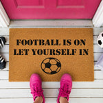 doormat, doormats, funny doormat, funny doormats, welcome mat, door mat, football doormat, housewarming gift, football lover gift, Football Gift, football fan gift, Coir Doormat, funny welcome mat