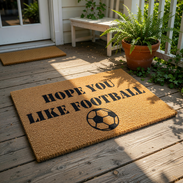 doormat, doormats, funny doormat, funny doormats, welcome mat, door mat, football doormat, housewarming gift, football lover gift, Football Gift, football fan gift, Coir Doormat, funny welcome mat