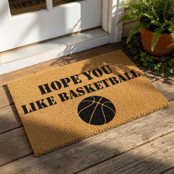 doormat, doormats, funny doormat, funny doormats, welcome mat, door mat, basketball doormat, basketball gift, Housewarming Gift, Sports Doormat, sports fan gift, basketball mat, Coach Gift