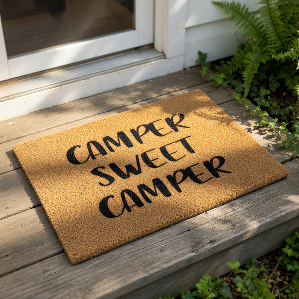 doormat, doormats, funny doormat, funny doormats, welcome mat, door mat, camper doormat, rv doormat, housewarming gift, camping gift, rv welcome mat, camping doormat, camper gift