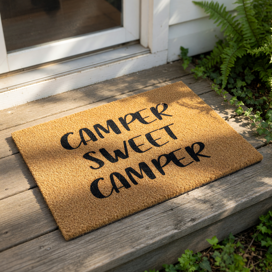 doormat, doormats, funny doormat, funny doormats, welcome mat, door mat, camper doormat, rv doormat, housewarming gift, camping gift, rv welcome mat, camping doormat, camper gift
