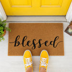doormat, doormats, funny doormat, funny doormats, welcome mat, door mat, Housewarming Gift, Blessed Doormat, New Home Gift, christian doormat, personalized doormat, Welcome Doormat, Closing Gift