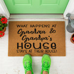 doormat, doormats, funny doormat, funny doormats, welcome mat, door mat, grandma gift, Housewarming Gift, Grandma Doormat, grandma and grandpa, Custom Doormat, personalized doormat, Grandparents Gift