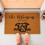 doormat, doormats, funny doormat, funny doormats, welcome mat, door mat, front door mat, Pit Bull Doormat, Housewarming Gift, house warming gift, fathers day, Welcome Doormats, Home Doormat