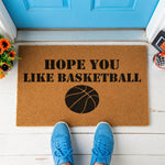 doormat, doormats, funny doormat, funny doormats, welcome mat, door mat, basketball doormat, basketball gift, Housewarming Gift, Sports Doormat, sports fan gift, basketball mat, Coach Gift