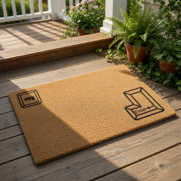 doormat, doormats, funny doormat, funny doormats, welcome mat, door mat, Housewarming Gift, gamer gift, programmer gift, tech gift, new home gift, Coir Welcome Mat, Funny Welcome Mat