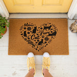 doormat, doormats, funny doormat, funny doormats, welcome mat, door mat, cat lover doormat, housewarming gift, cat doormat, cat lover gift, front door mat, cat welcome mat, cat mom gift
