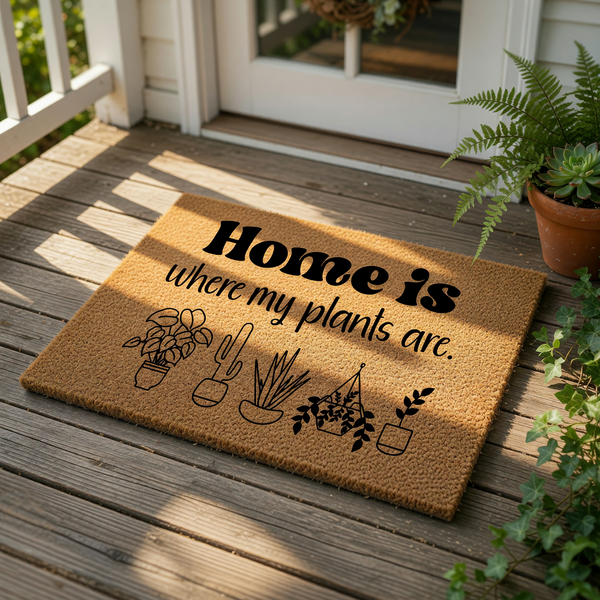 doormat, doormats, funny doormat, funny doormats, welcome mat, door mat, housewarming gift, plant lover gift, front door mat, plant doormat, coir doormat, new home gift, funny welcome mat