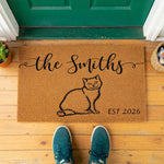a close up of a door mat with measurements